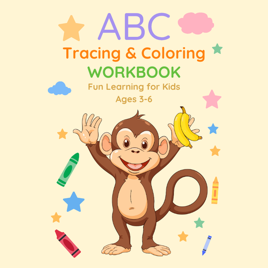 ABC Tracing & Coloring Workbook for Kids